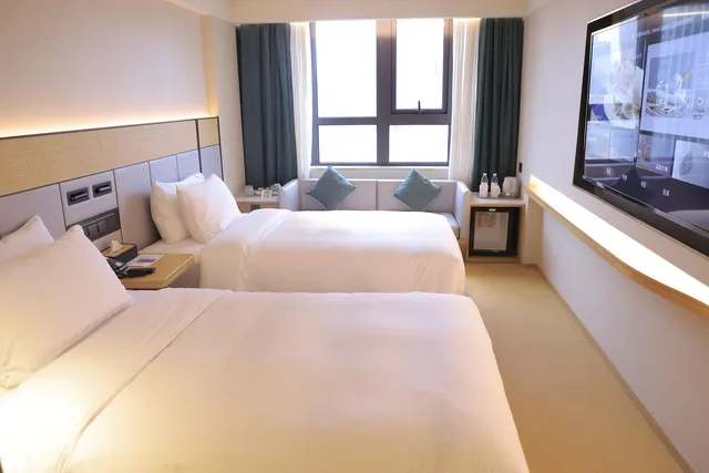 غرفة بسريرين، Ji Hotel Shanghai People's Square Nanjing Road Pedestrian Street 1/1