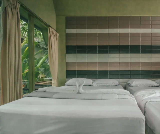 غرفة قياسية بسرير كوين وسرير فردي وسريرين، Pai Panalee the Nature Boutique Hotel 7/10