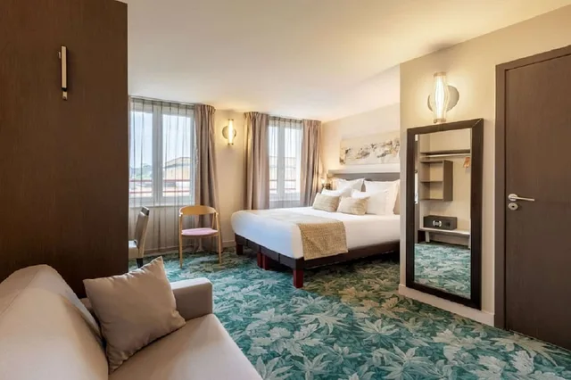غرفة عائلية بسرير كوين، Best Western Plus Hotel Belfort Centre Gare 5/6