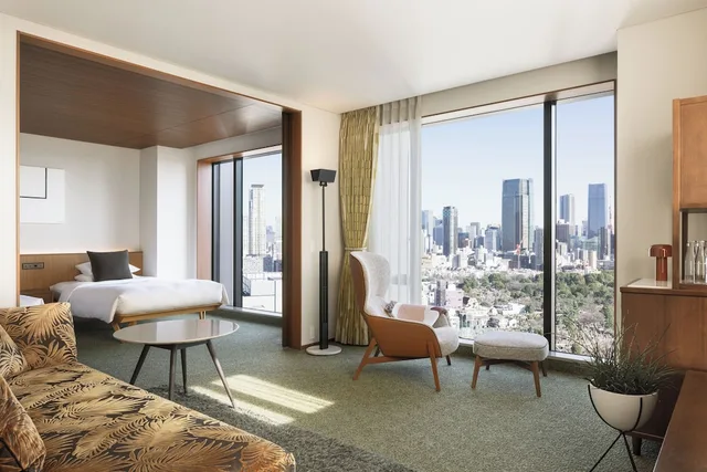 جناح بسريرين منفصلين بإطلالة على المدينة، The Aoyama Grand Hotel 2/10