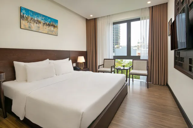 غرفة تنفيذية بسرير كوين بإطلالة على المدينة، Haka Hotel & Apartment 2/4