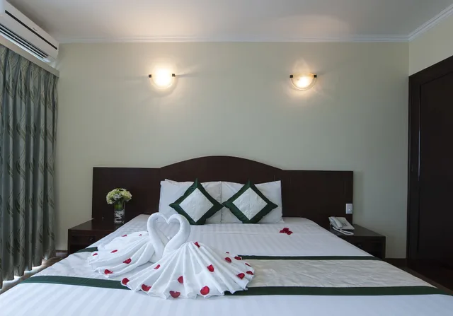 غرفة ديلوكس بسرير كينج بإطلالة على البحر، Nha Trang Lodge 6/10