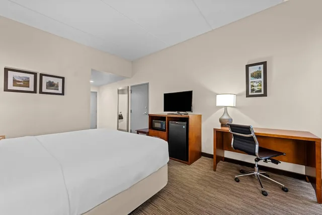 غرفة بسرير كينج بحوض جاكوزي بحوض استحمام، Comfort Inn and Suites Oxford South 2/3
