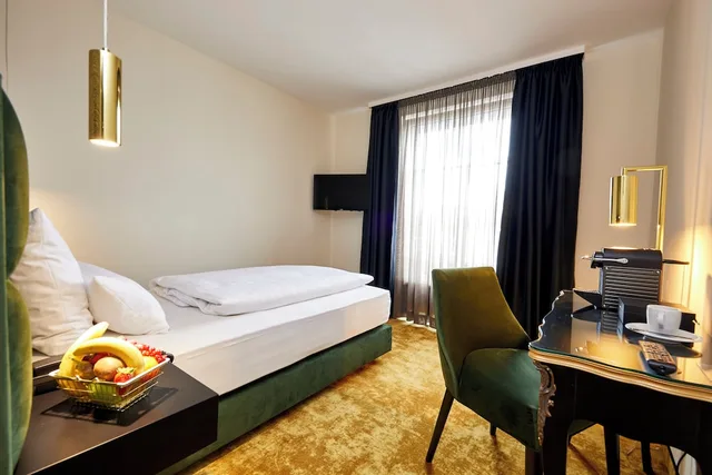 غرفة كلاسيكية مفردة بإطلالة على المدينة، Das Carls Hotel 6/10