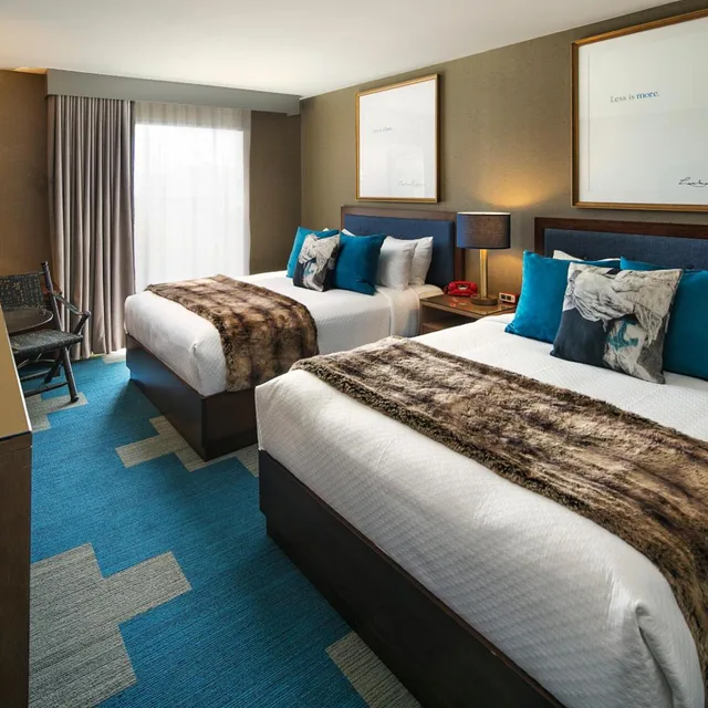 غرفة بسريرين كوين بإطلالة على المدينة، Hotel Hermosa 1/4