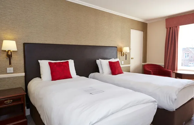 غرفة بسريرين منفصلين، Rothley Court Hotel 3/4