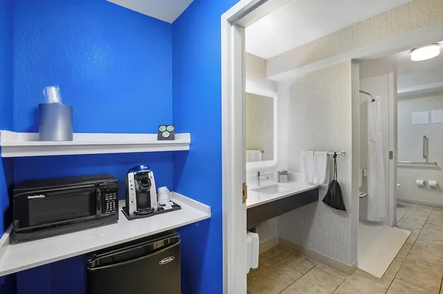 غرفة بسرير كينج مع أريكة لذوي الإعاقة، Holiday Inn Express And Suites Locust Grove 8/8