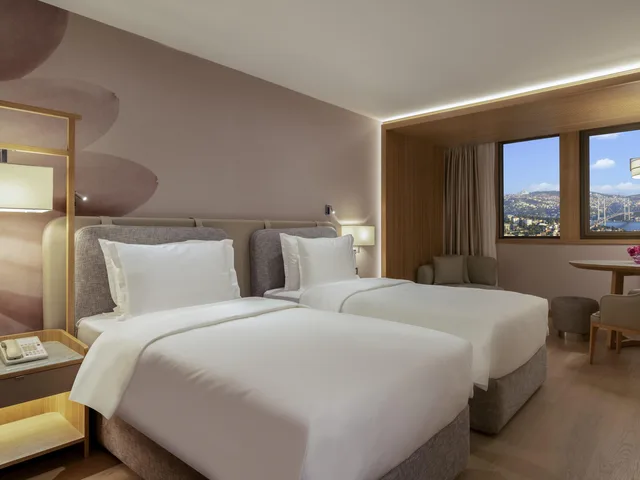 غرفة بسريرين منفصلين بإطلالة، Movenpick Hotel Istanbul Bosphorus 2/6