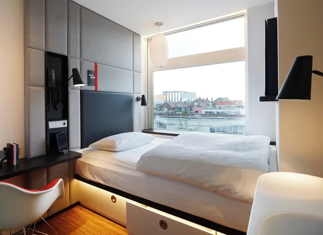 غرفة مفردة بسرير مزدوج، Citizenm Amstel Amsterdam Hotel 4/10