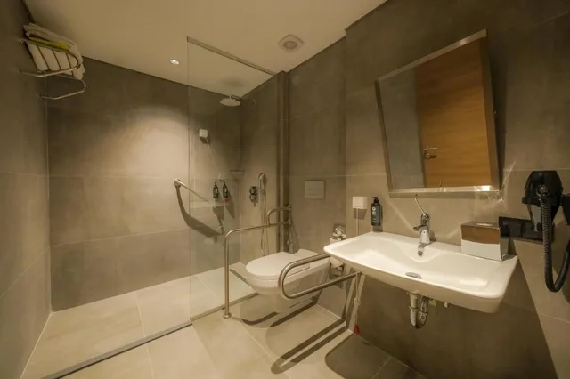 غرفة بسريرين منفصلين بإطلالة على المدينة لذوي الإعاقة، Ramada Encore by Wyndham Konya Karatay 7/7