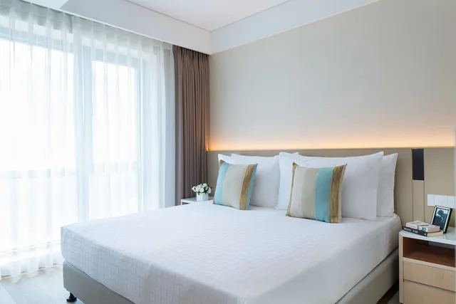 غرفة بسرير كينج بغرفة نوم واحدة، Sincere Residence Changfeng Shanghai 3/3
