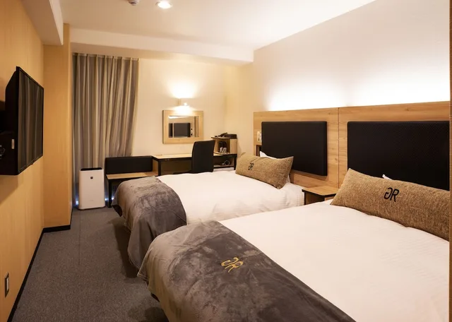 غرفة بسريرين مزدوجين للمدخنين، Green Rich Hotel Kurume 1/2