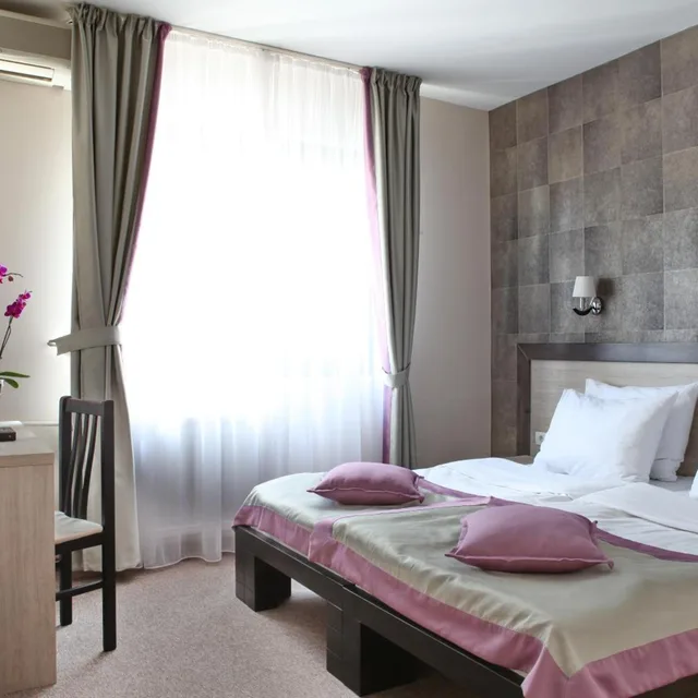 غرفة بسرير مزدوج أو سريرين منفصلين، Garni Hotel Vozarev 7/10