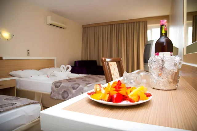 Room, 2 Double Beds, Land View، Tuntas Beach Hotel Altinkum 2/2