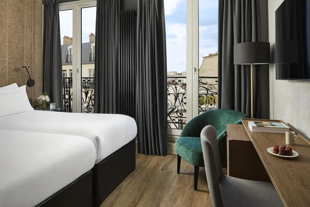 غرفة متصلة عائلية بسريرين مزدوجين، NH Paris Opéra Faubourg 4/8