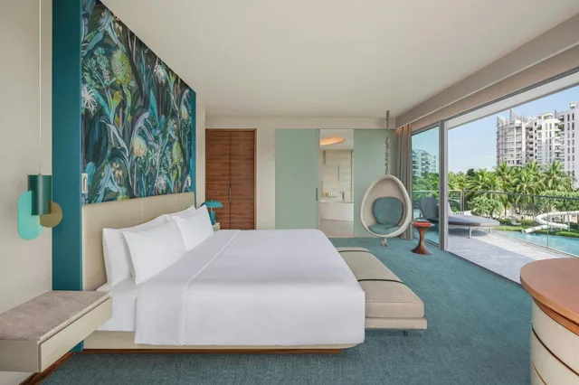 جناح بسرير كينج بغرفة نوم واحدة، W Singapore Sentosa Cove 1/3