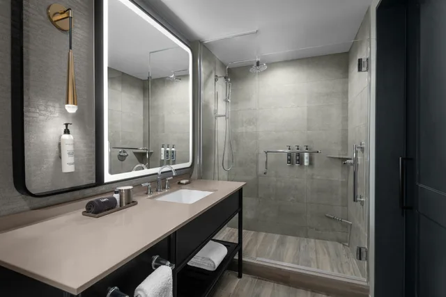 غرفة بسرير كينج بإطلالة على المدينة لذوي الإعاقة، Hotel Fraye Nashville Midtown, Curio Collection by Hilton 4/4