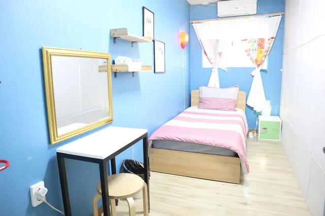 غرفة قياسية مفردة بسرير فردي بحمام مشترك، Hongdae Style Guesthouse 7/10