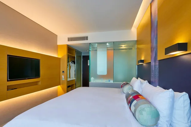 غرفة بسرير كينج بإطلالة على المدينة، Aloft Gangnam Seoul 8/10