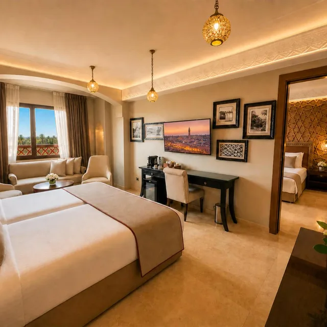 غرفة ديلوكس عائلية، Hivernage And Spa Hotel 6/8