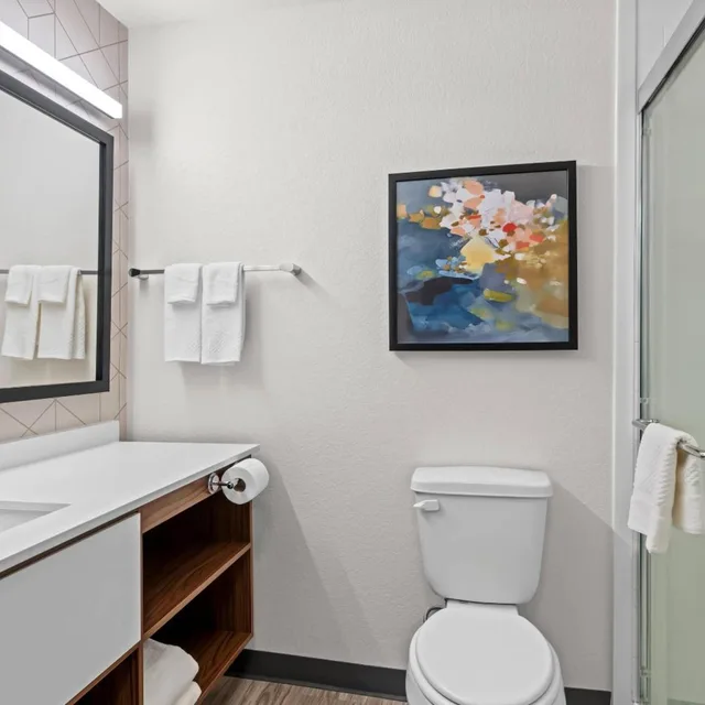 غرفة رباعية بسريرين كوين بحوض استحمام لذوي الإعاقة، Everhome Suites Waco 4/4