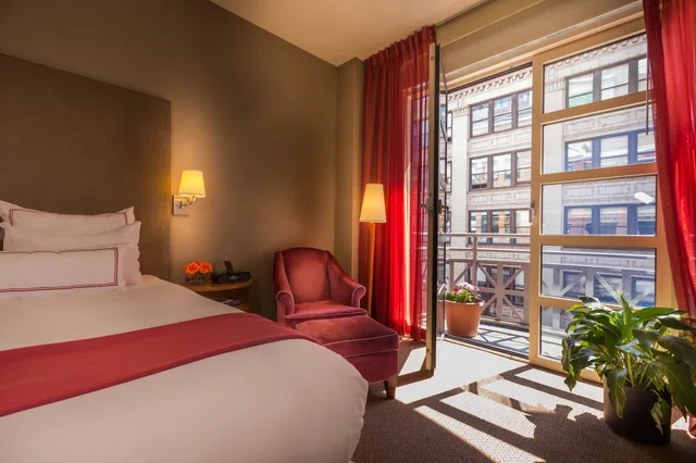 غرفة قياسية بسرير كوين، Hotel Giraffe 2/8