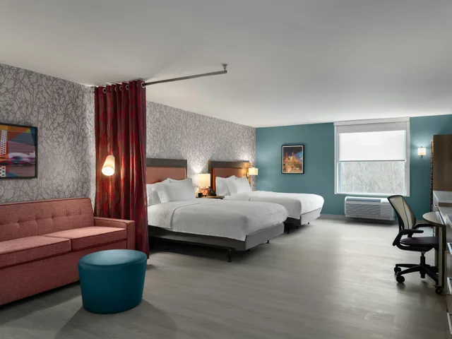 جناح استوديو بسريرين كوين لذوي الإعاقة، Home2 Suites By Hilton Brownsburg 3/7