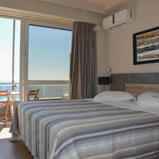 غرفة بسرير مزدوج بإطلالة على البحر، Scorpios Hotel 10/10