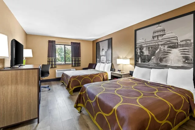 غرفة قياسية بسريرين كوين، Super 8 By Wyndham Terre Haute 1/9