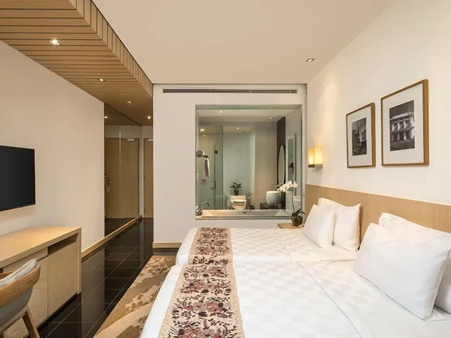 غرفة بريميير بسريرين منفصلين بشرفة، Padma Hotel Bandung 1/4