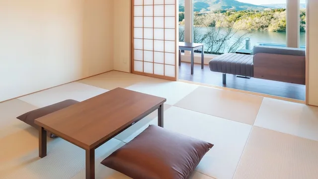 غرفة يابانية غربية سوبيريور بسريرين منفصلين وفرشتي فوتون بحوض استحمام، Ooedo Onsen Monogatari Enakyo 3/3