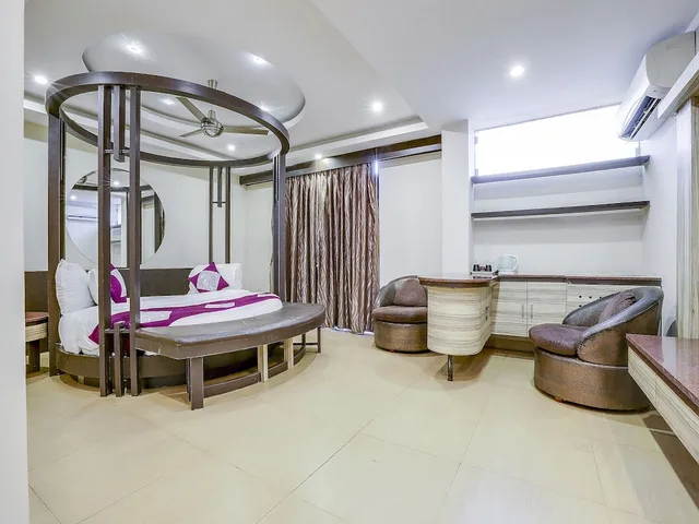 Grand, Maharaja, King Bed, Hot Tub, Bathtub، Grandeur De Sanchi 9/10