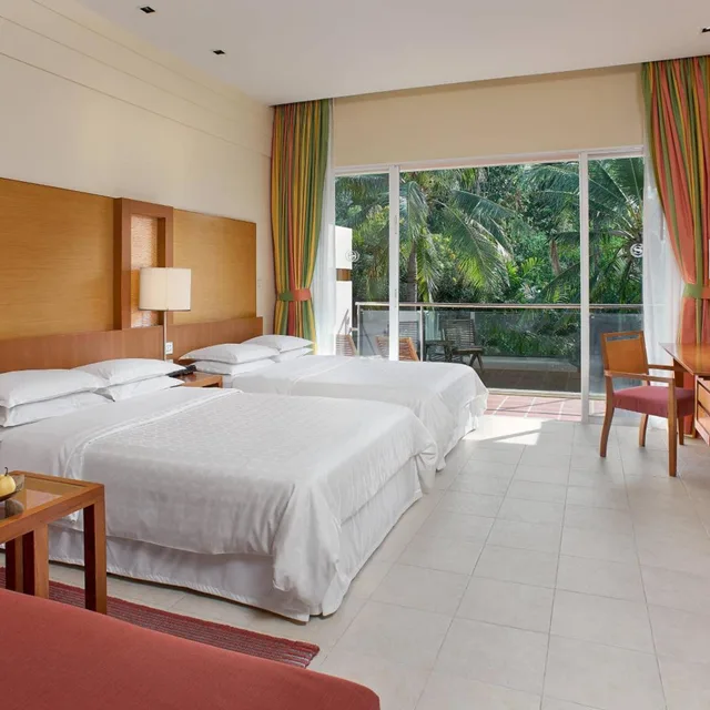 غرفة بسريرين مزدوجين بإطلالة على الحديقة بشرفة، Sheraton Hua Hin Resort And Spa 11/19