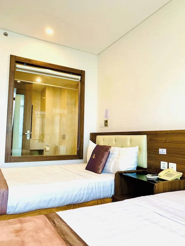 غرفة ديلوكس بسرير كوين بإطلالة على البحر بشرفة، Lenid Nha Trang Hotel 2/10