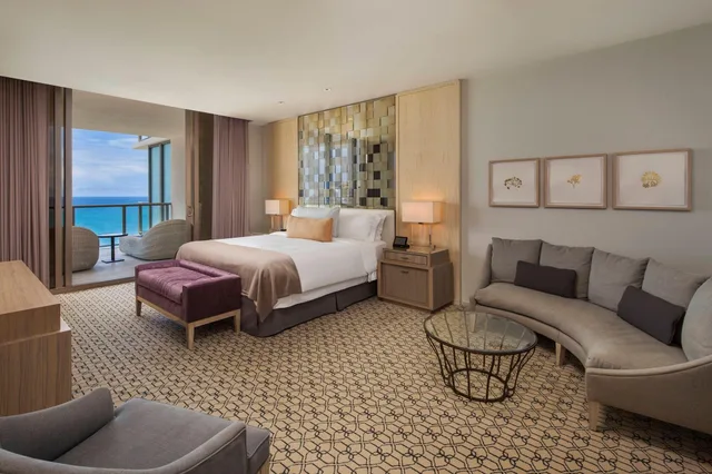 غرفة ديلوكس بسرير مزدوج بإطلالة على البحر، The St. Regis Bal Harbour Resort 1/1