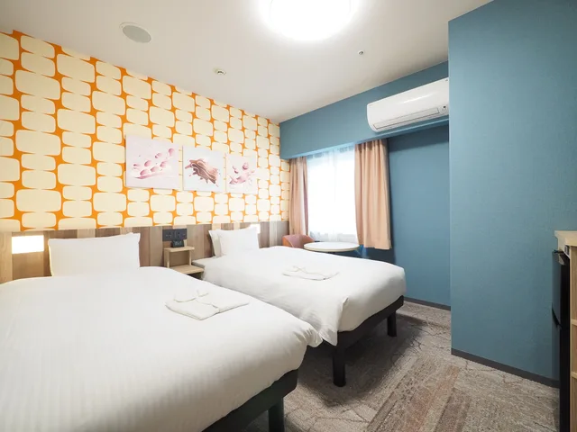 غرفة بسريرين منفصلين، Hiyori Hotel Osaka Suminoekoen Ekimae 1/1
