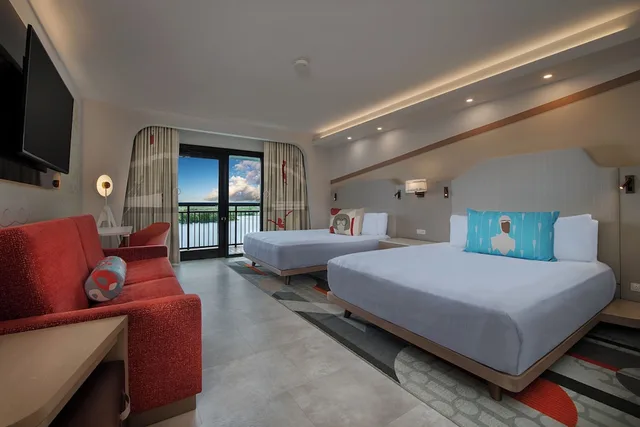 Room, 2 Queen Beds, Theme Park View, Main Tower, Accessible, Disneys Contemporary Resort 1/3