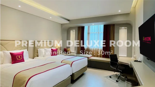 غرفة بريميوم ديلوكس بسريرين منفصلين، Leedon Hotel & Suites Surabaya 1/1