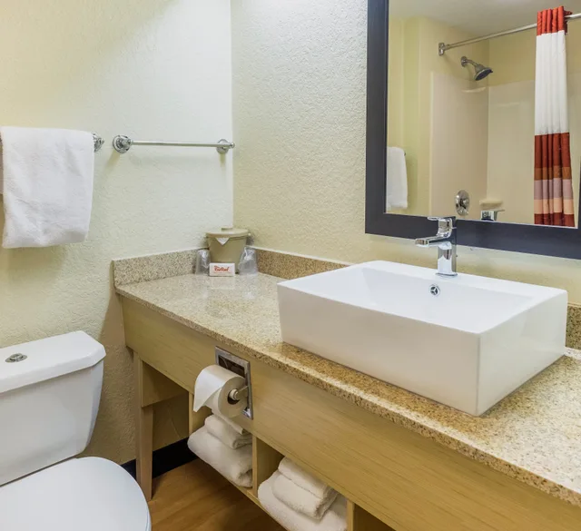 غرفة قياسية بسرير كينج، Red Roof PLUS West Palm Beach 4/4