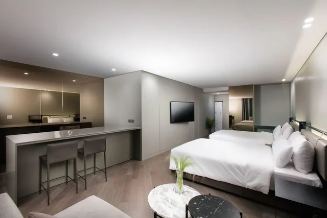 جناح عائلي بسريرين منفصلين، Hotel SR Suites Pangyo 4/4