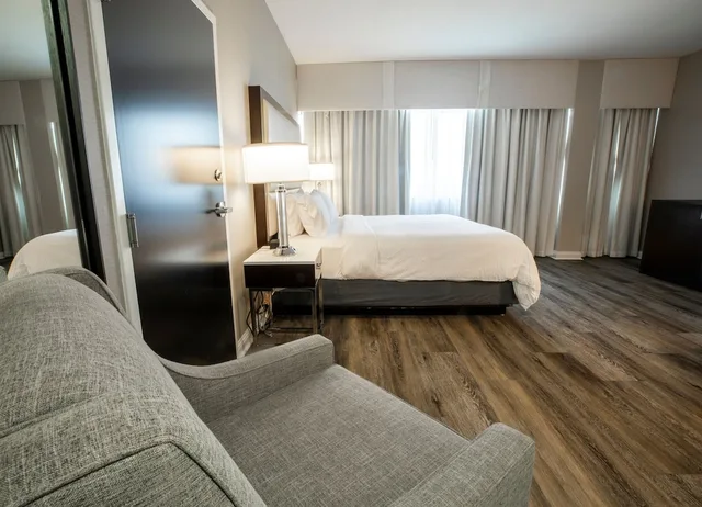 Suite, King Bed, Living Area, Holiday Inn Wilmington 6/7