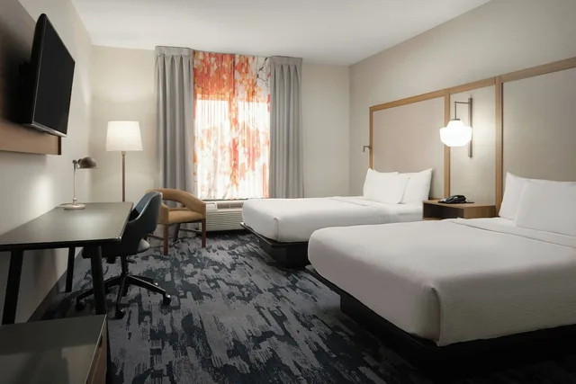 جناح استوديو بسريرين كوين بغرفة نوم واحدة، Fairfield Inn Suites Cleveland 2/4