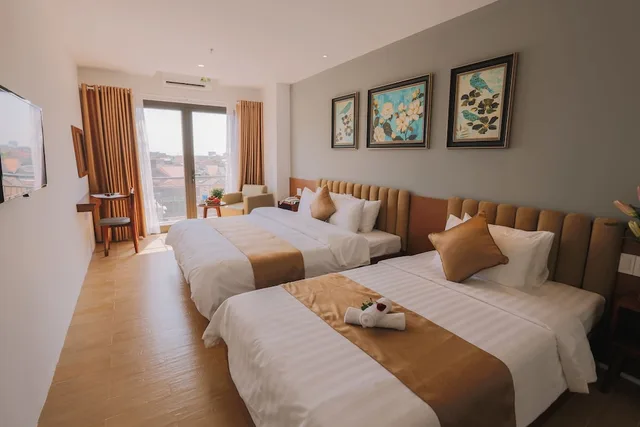 غرفة عائلية، Gardenia Hue Hotel 4/10