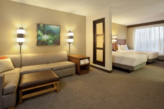 غرفة بسريرين مزدوجين، Hyatt Place Atlanta Arpt North 2/5