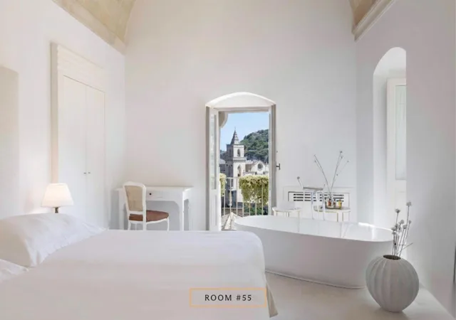 غرفة بسرير مزدوج بإطلالة على المدينة، Sant'Angelo, Matera - Small Luxury Hotels 6/10