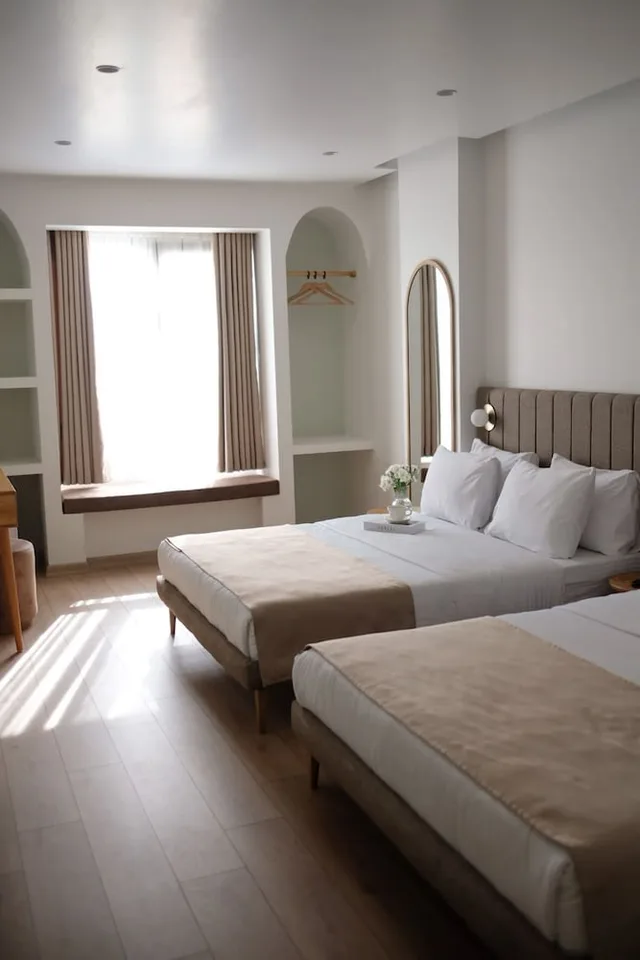 غرفة ديلوكس ثلاثية بثلاثة أسرّة، Meshk Airport Hotel 3/10