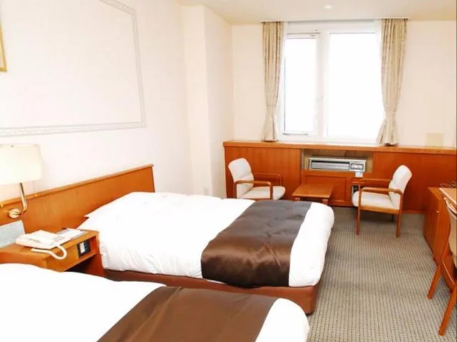 غرفة غربية بسريرين منفصلين في الملحق، Abashiri Kanko Hotel 3/3