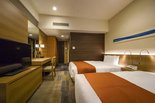 Semi Room, 2 Semi Double Beds، HOTEL SUNROUTE CHIBA 1/2
