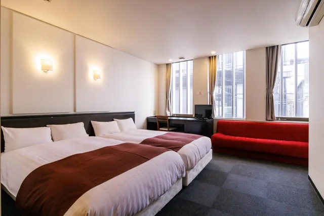 غرفة اقتصادية بسريرين منفصلين، Hotel Fosse Himeji 3/4