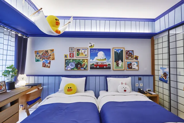 Line Friends, Twin Beds، Sotetsu Hotels The Splaisir Seoul Myeongdong 1/10
